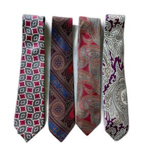 GIANFRANCO FERRE Men's 100% Silk Necktie ITALY Luxury Liberty BUNDLE